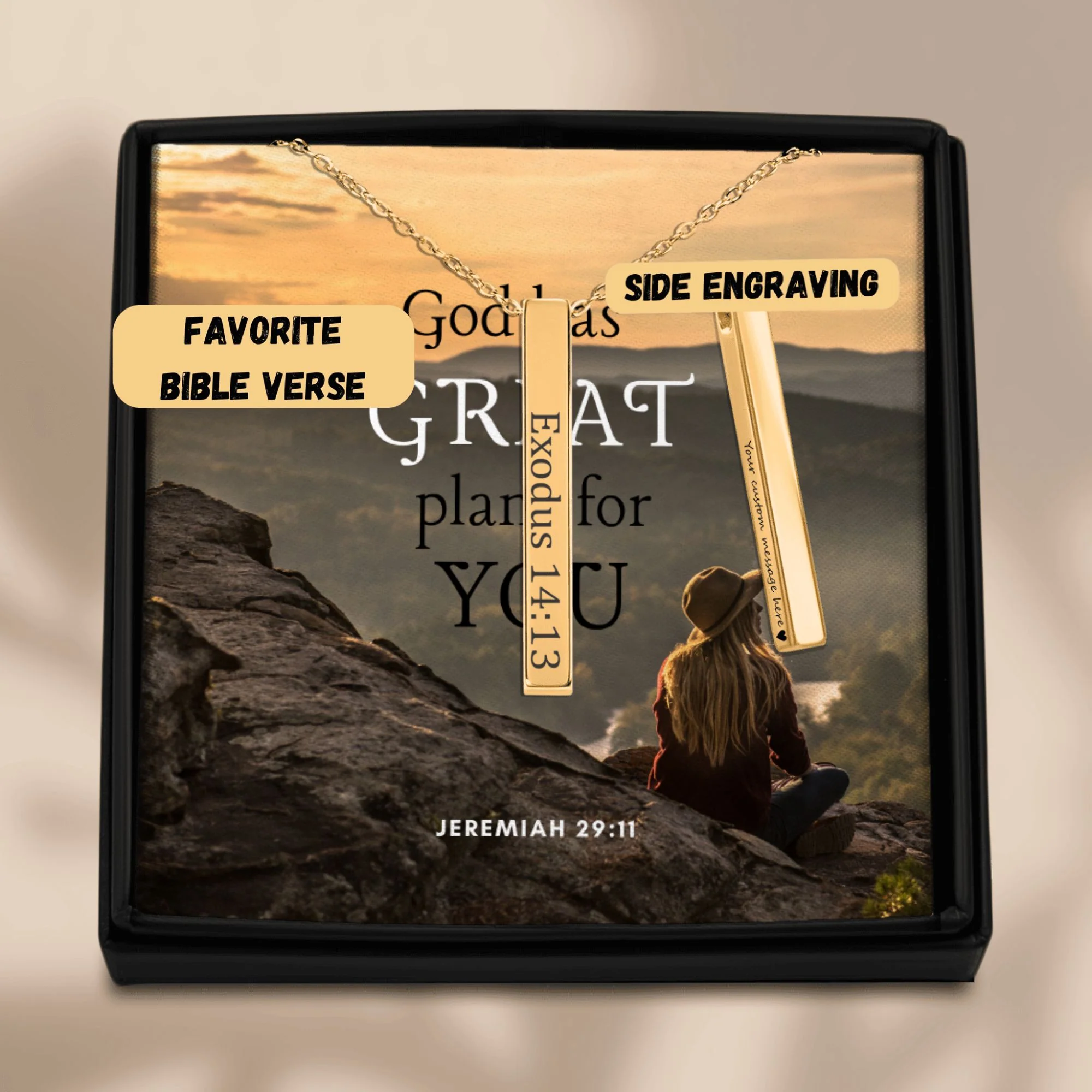 Bible Verse Necklace  + - Image 3