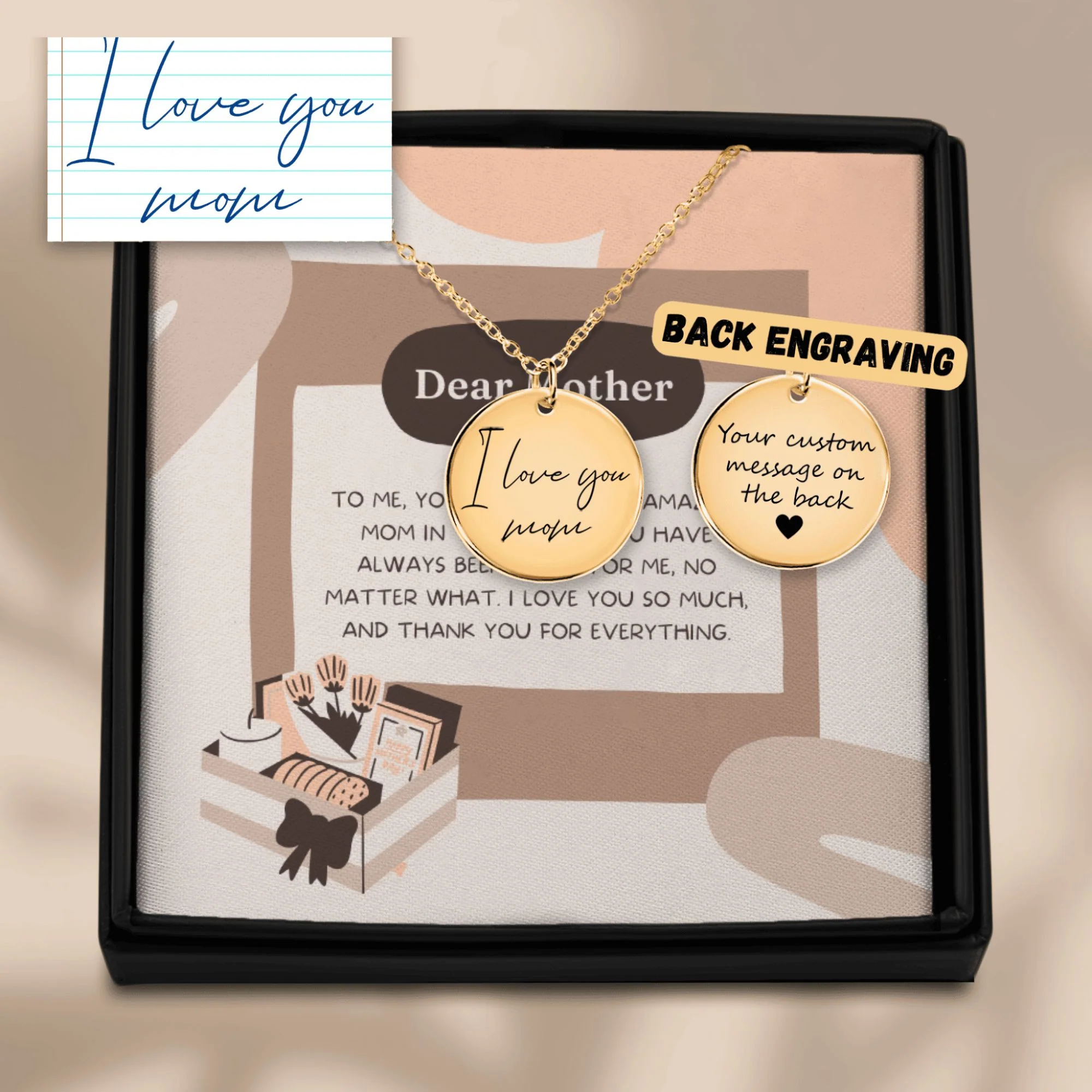 Custom Handwritten Pendant  + - Image 3