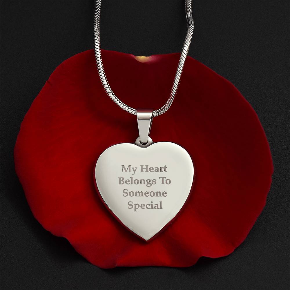Engraved Heart Necklace - Image 6