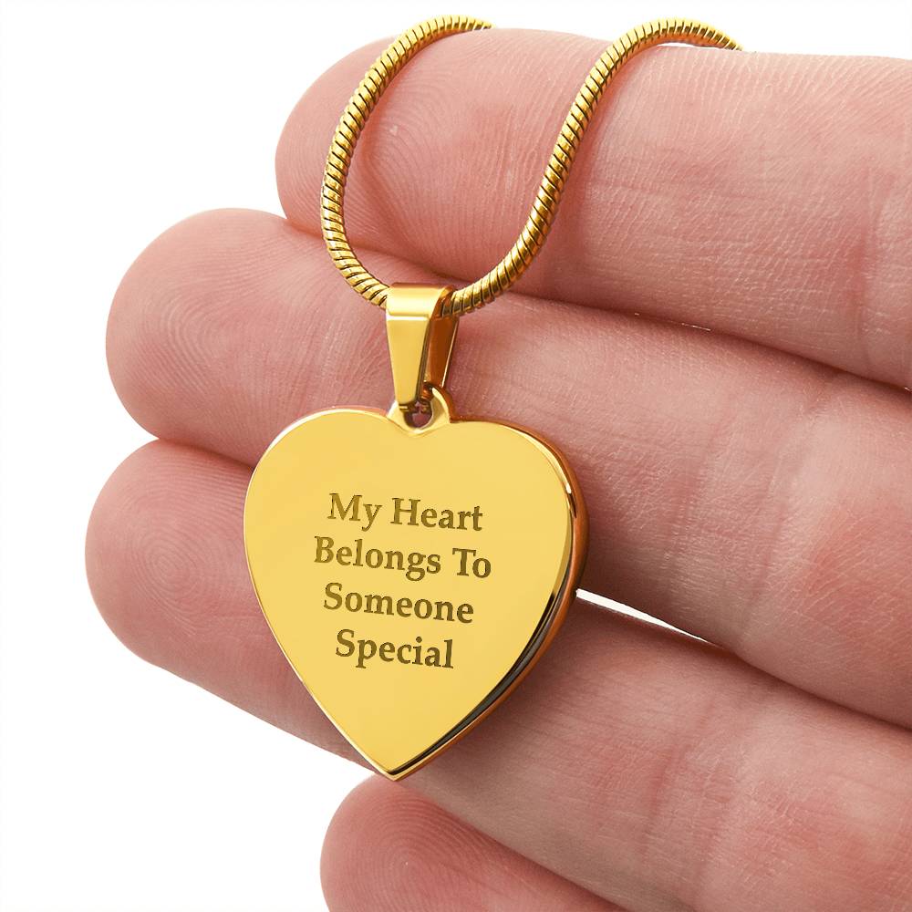 Engraved Heart Necklace - Image 7