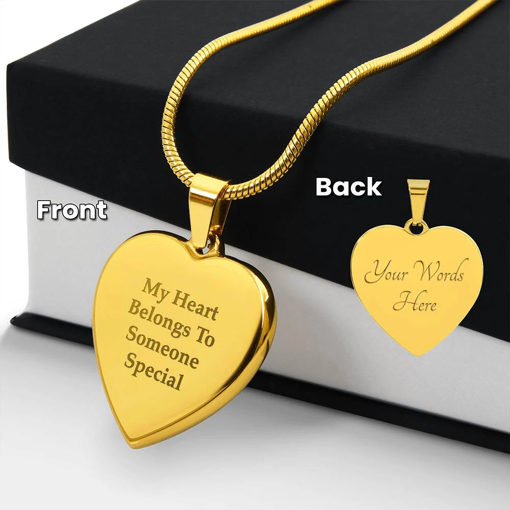 Engraved Heart Necklace - Image 8