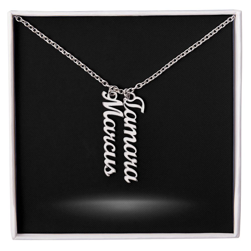 Multiple Name Necklace and Personal Message Card - Image 5