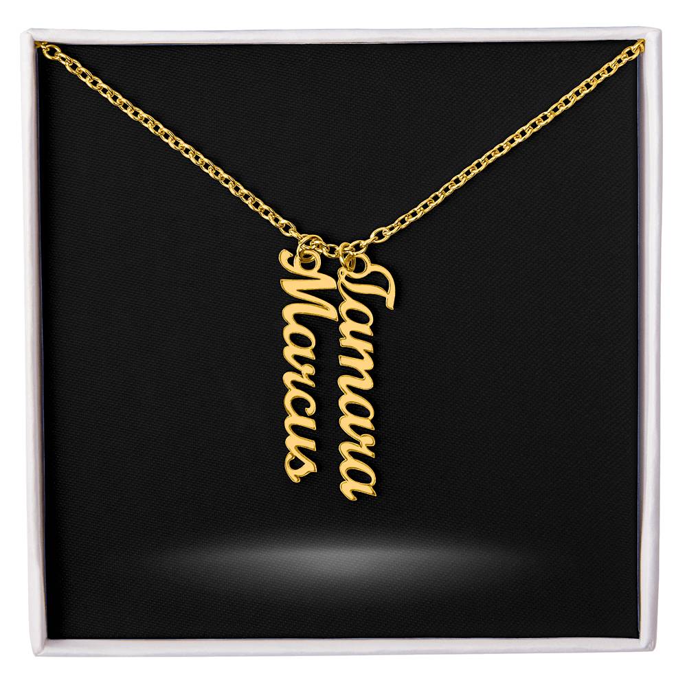 Multiple Name Necklace and Personal Message Card - Image 6