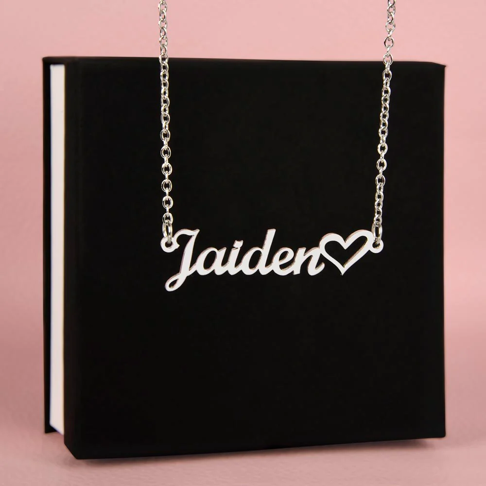 Name Necklace Heart - Image 6