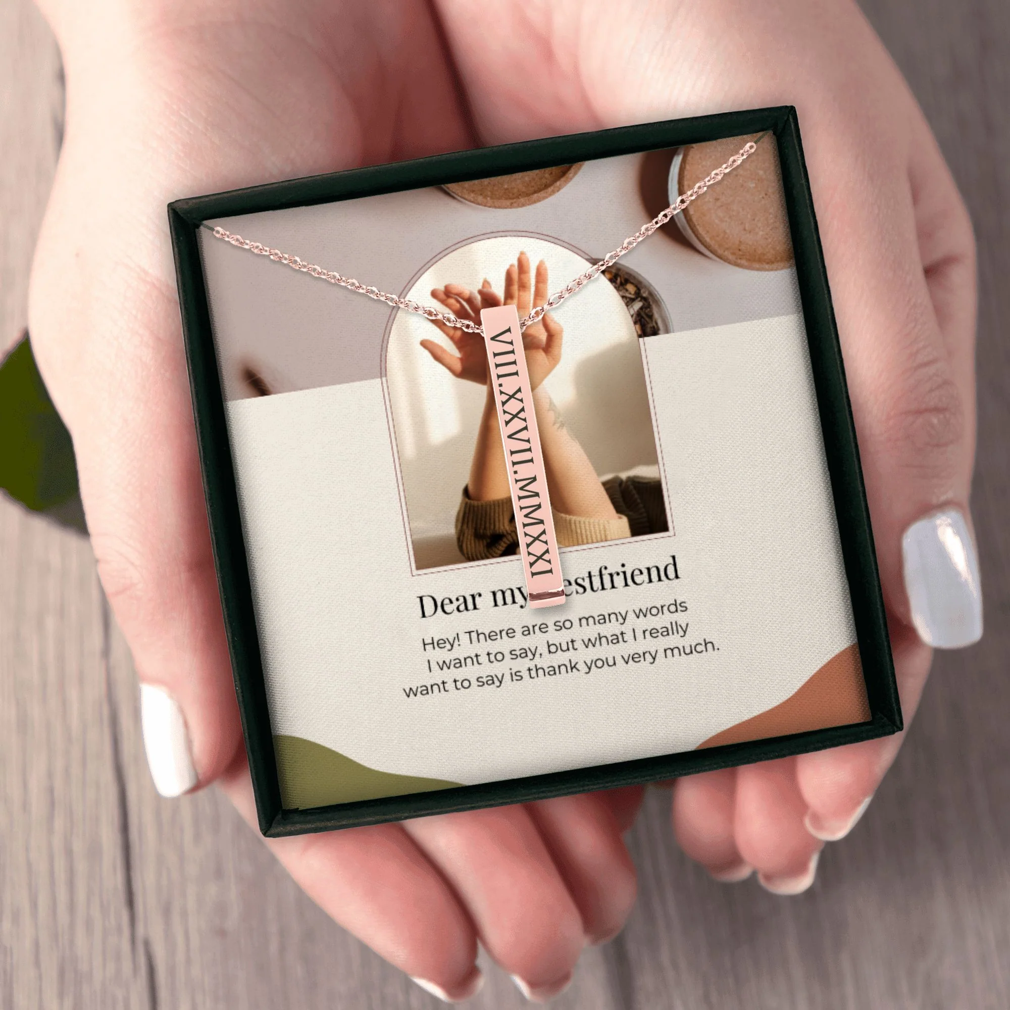 Roman Date Necklace  + - Image 9